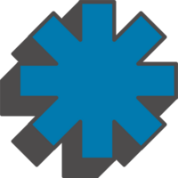 Abstract geometric element. Neobrutalism graphic shape. Minimal groovy Y2k retro sticker. Retro star snowflake png