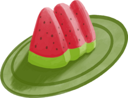 Watermelon watercolor illustration png