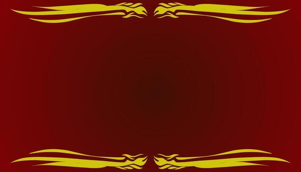 A gradient red abstract background illustration with a yellow frame. Perfect for invitation card, book cover, poster, banner, website design. vector