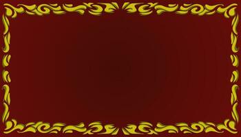 A gradient red abstract background illustration with a yellow frame. Perfect for invitation card, book cover, poster, banner, website design. vector