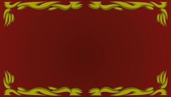 A gradient red abstract background illustration with a yellow frame. Perfect for invitation card, book cover, poster, banner, website design. vector