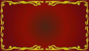 A gradient red abstract background illustration with a yellow frame. Perfect for invitation card, book cover, poster, banner, website design. vector