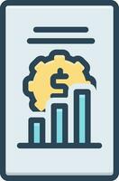 color icon for indices vector