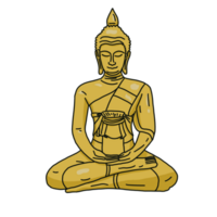 buddha statue in the temple png