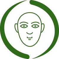 icono de vector de rostro humano