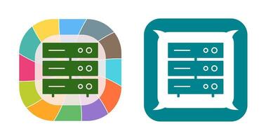 Unique Server Network Vector Icon
