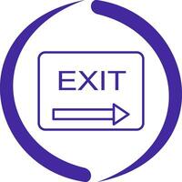 Unique Exit Vector Icon