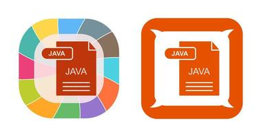 icono de vector de java