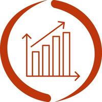 Rising Statistics Vector Icon