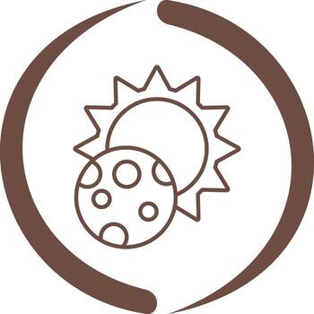 icono de vector de eclipse