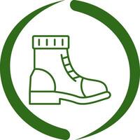 icono de vector de botas