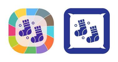 Winter Socks Vector Icon