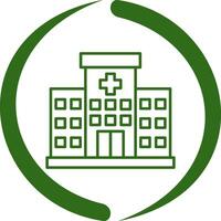 icono de vector de hospital