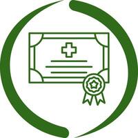 icono de vector de certificado