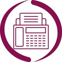 Fax Machine Vector Icon