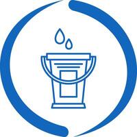 Water Bucket Vector Icon