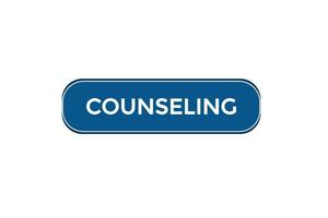 new counseling modern, website, click button, level, sign, speech, bubble  banner, vector