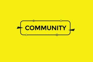 new community  modern, website, click button, level, sign, speech, bubble  banner, vector