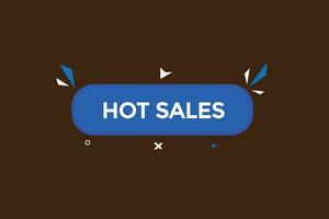 new hot sales modern, website, click button, level, sign, speech, bubble  banner, vector