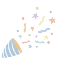 cute party popper png