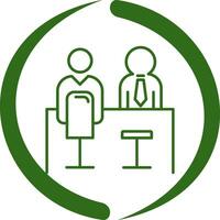 Employee Interview Vector Icon