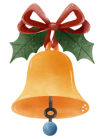 campana Navidad mano dibujado ilustración png