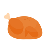 asado pavo. acción de gracias cena elementos para decorando saludo tarjetas png