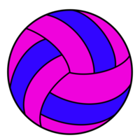 Colorful Volley Ball Illustration png