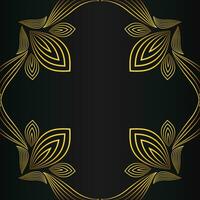 Luxury gold wallpaper. Black and golden background. Tropical leaves wall  art design with dark background 18724931 Vector Art at Vecteezy