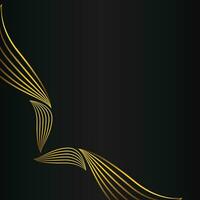 luxury elegant gold floral frame border decoration vector