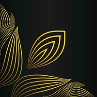 luxury elegant gold floral frame border decoration vector