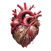 Human internal organ with heart ai generative png