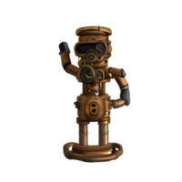 steampunk 3d Renderização ícone ilustração png