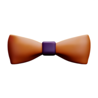 bow tie 3d rendering icon illustration png