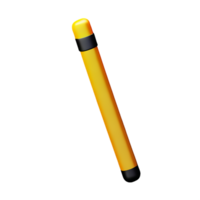 stick 3d rendering icon illustration png