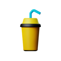 lemonade 3d rendering icon illustration png