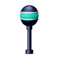 karaoke 3d rendering icon illustration png