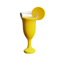 lemonade 3d rendering icon illustration png