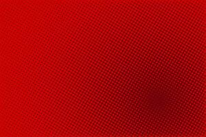 Red gradient color halftone background, pop art design. Comic book superhero dotted halftone texture vector