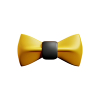 bow tie 3d rendering icon illustration png