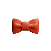 bow tie 3d rendering icon illustration png