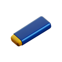 eraser 3d rendering icon illustration png