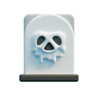 spooky 3d rendering icon illustration png