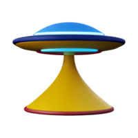 UFO 3d Renderização ícone ilustração png