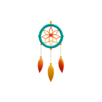 dream catcher 3d rendering icon illustration png