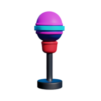 karaoke 3d rendering icon illustration png