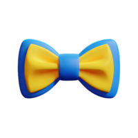 bow tie 3d rendering icon illustration png