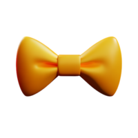 bow tie 3d rendering icon illustration png