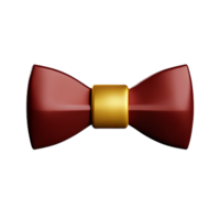 bow tie 3d rendering icon illustration png