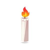 Candle isolated on white background vector